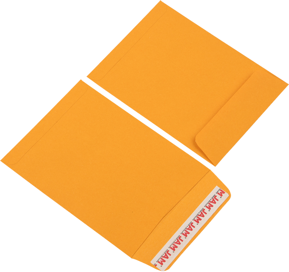Brown Kraft 28lb 5 1/2 x 7 1/2 Open End Envelopes with Peel & Seal