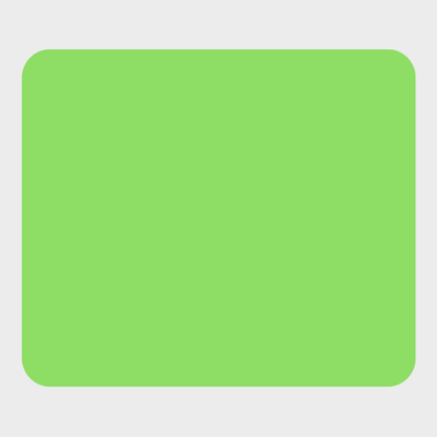 Neon Green 1 1/2 x 1 3/4 Inch Roll of Rectangle Labels - Bright Adhesive