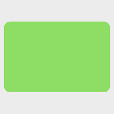 Neon Green 1 1/2 x 2 1/4 Inch Roll of Rectangle Labels - Bright Adhesive
