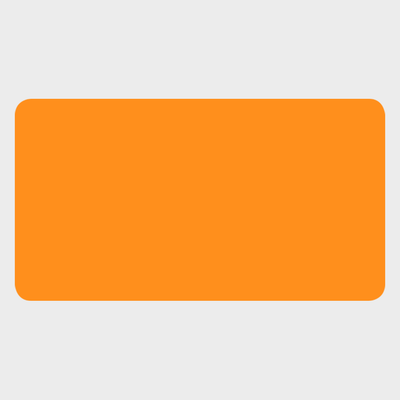 Neon Orange 1 1/2 x 2 3/4 Inch Roll of Rectangle Labels - Bright Adhesive