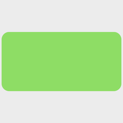 Neon Green 1 1/2 x 2 Inch Roll of Rectangle Labels - Bright Adhesive