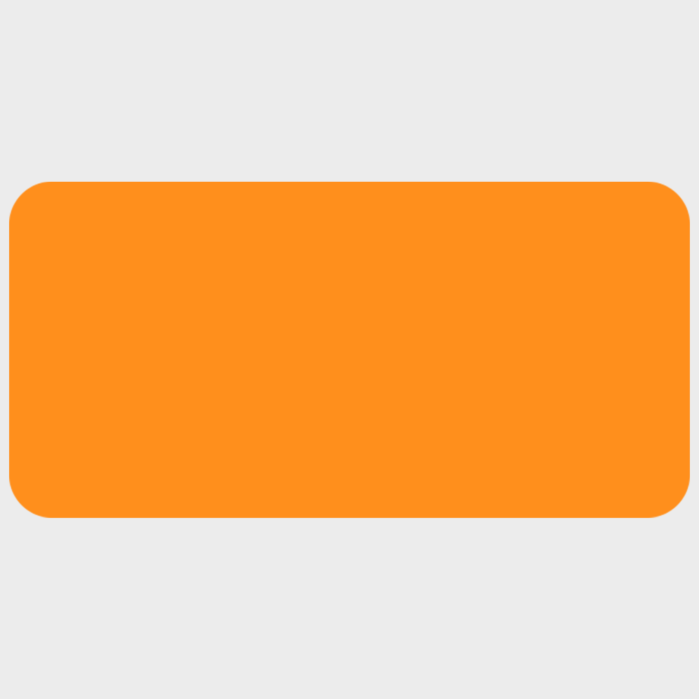Neon Orange 1 1/2 x 2 Inch Roll of Rectangle Labels - Bright Adhesive