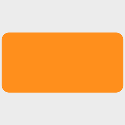 Neon Orange 1 1/2 x 2 Inch Roll of Rectangle Labels - Bright Adhesive