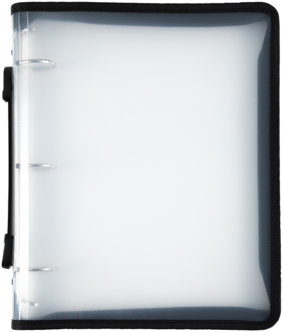 Clear Zipper 1 1/2 Inch 3-Ring Binder with Zipper