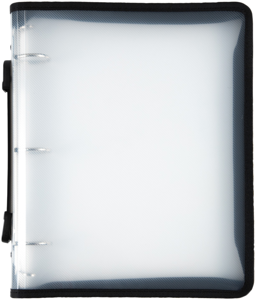 Clear Zipper 1 1/2 Inch 3-Ring Binder with Zipper