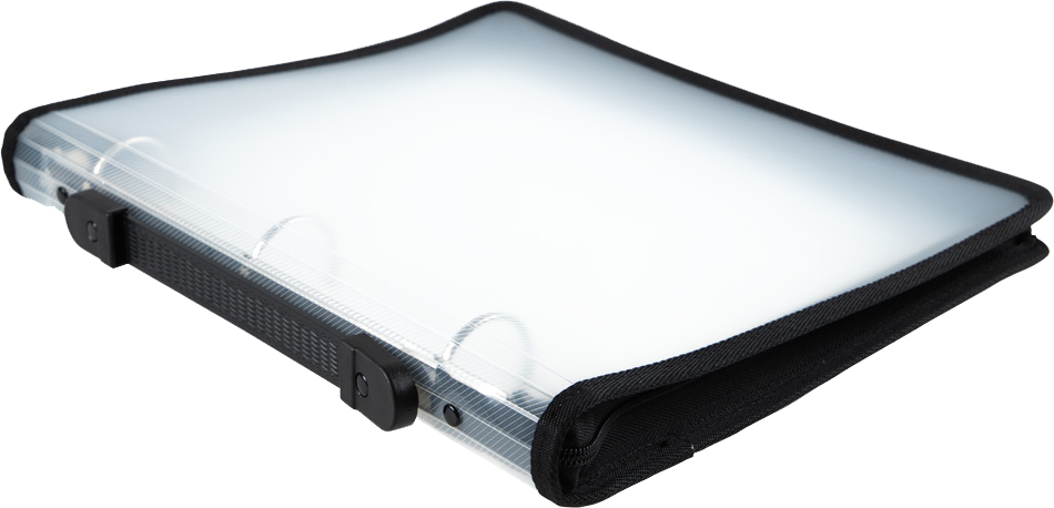 Clear Zipper 1 1/2 Inch 3-Ring Binder with Zipper