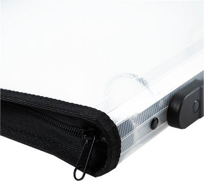Clear Zipper 1 1/2 Inch 3-Ring Binder with Zipper