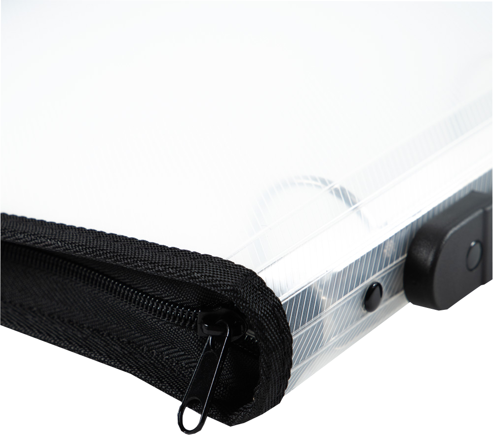 Clear Zipper 1 1/2 Inch 3-Ring Binder with Zipper
