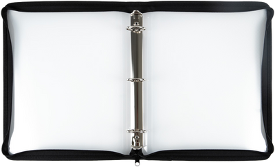 Clear Zipper 1 1/2 Inch 3-Ring Binder with Zipper