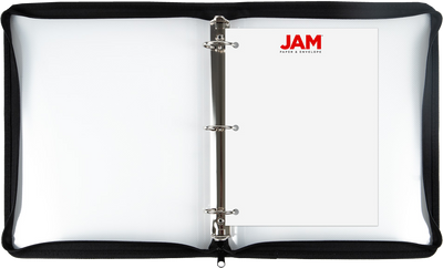 Clear Zipper 1 1/2 Inch 3-Ring Binder with Zipper