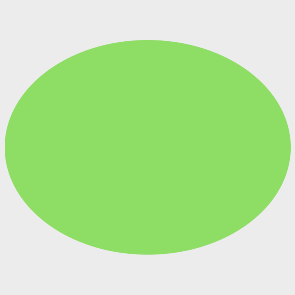Neon Green 1 1/2 x 2 Inch Roll of Oval Labels - Bright Adhesive