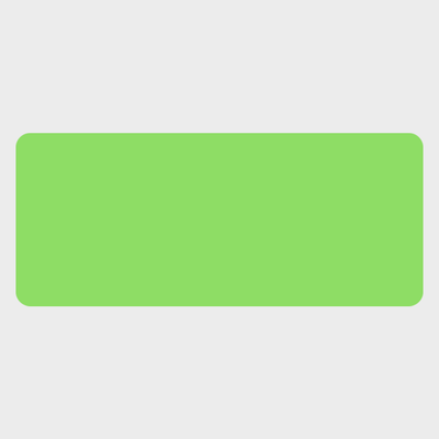 Neon Green 1 1/2 x 3 1/2 Inch Roll of Rectangle Labels - Bright Adhesive