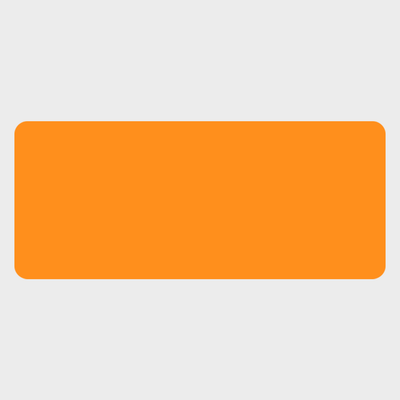 Neon Orange 1 1/2 x 3 1/2 Inch Roll of Rectangle Labels - Bright Adhesive