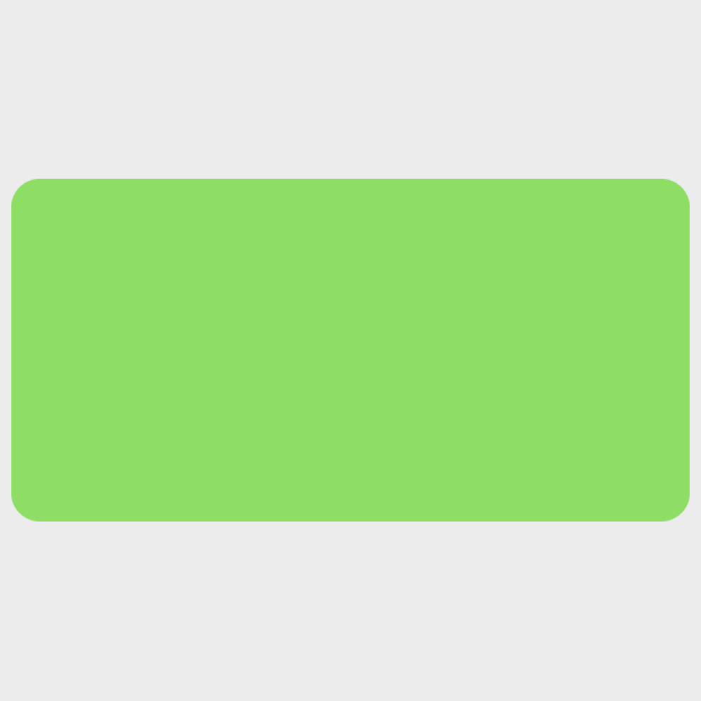 Neon Green 1 1/2 x 3 Inch Roll of Rectangle Labels - Bright Adhesive