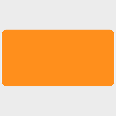Neon Orange 1 1/2 x 3 Inch Roll of Rectangle Labels - Bright Adhesive