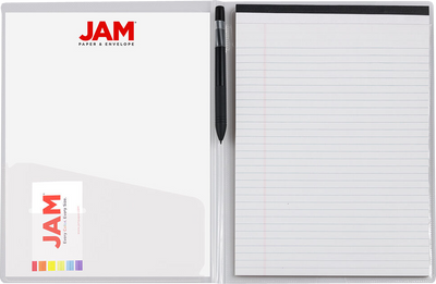 Clear 9 1/2 x 12 1/4 Plastic Padfolios