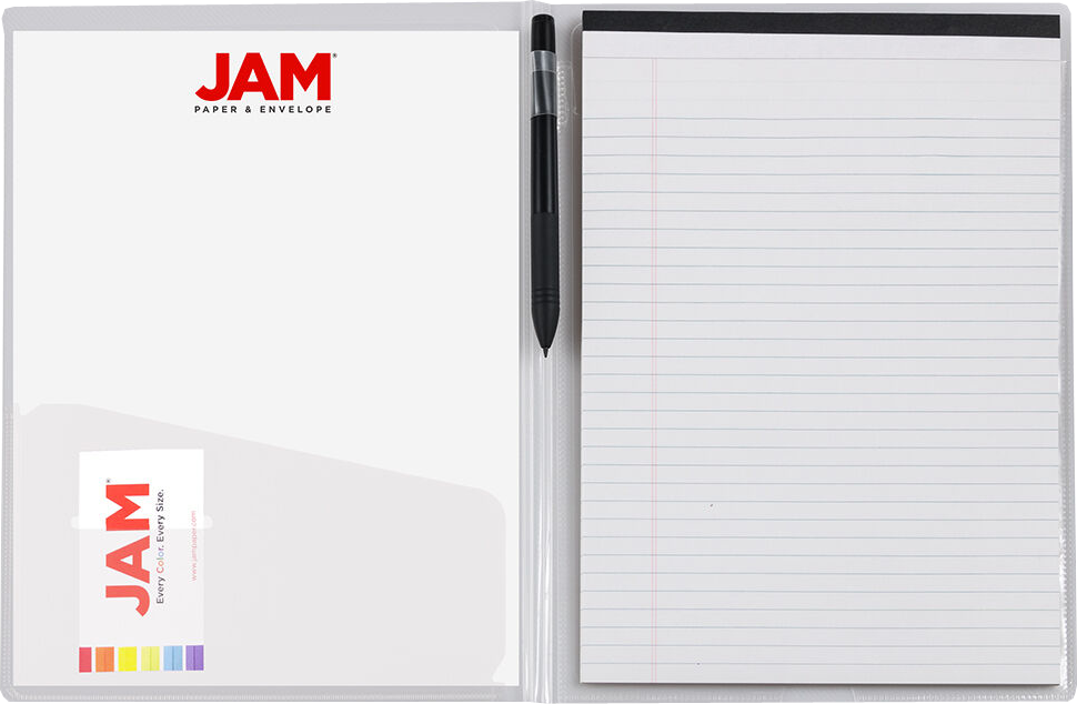 Clear 9 1/2 x 12 1/4 Plastic Padfolios