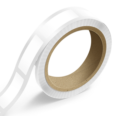 White Glossy 1 1/2 x 5 Inch Roll of Rectangle Labels