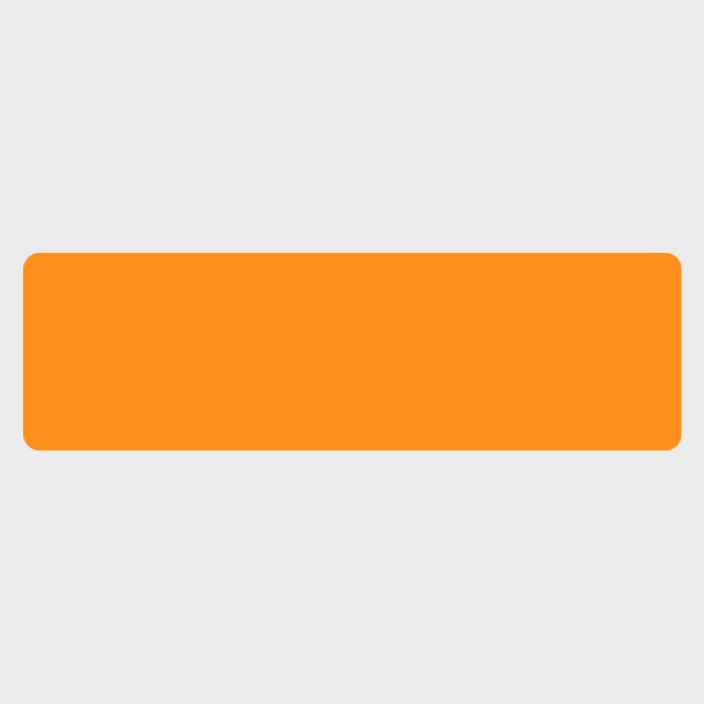 Neon Orange 1 1/2 x 5 Inch Roll of Rectangle Labels - Bright Adhesive