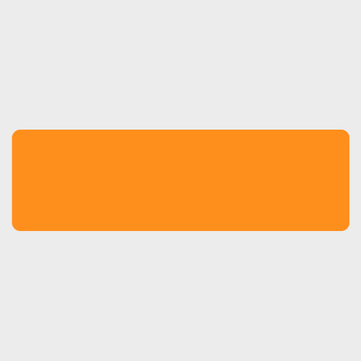 Neon Orange 1 1/2 x 5 Inch Roll of Rectangle Labels - Bright Adhesive