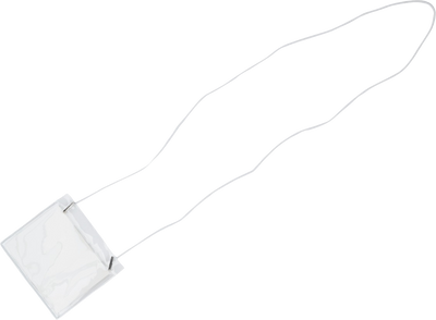 Clear with String 4 x 3 1/4 Classroom Name Tags