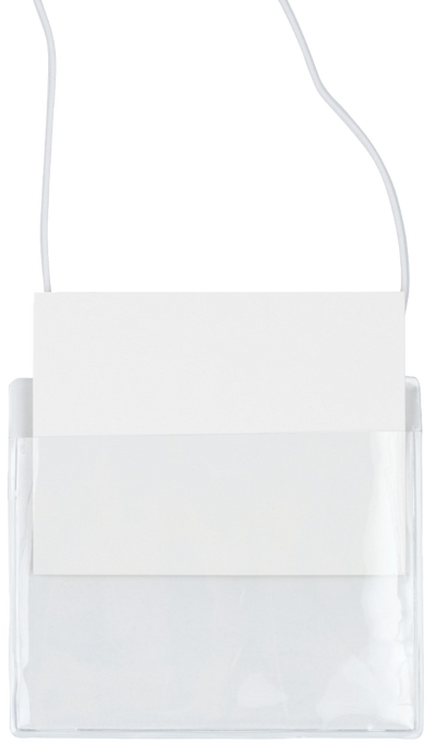 Clear with String 4 x 3 1/4 Classroom Name Tags