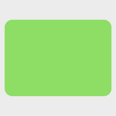 Neon Green 1 1/4 x 1 3/4 Inch Roll of Rectangle Labels - Bright Adhesive