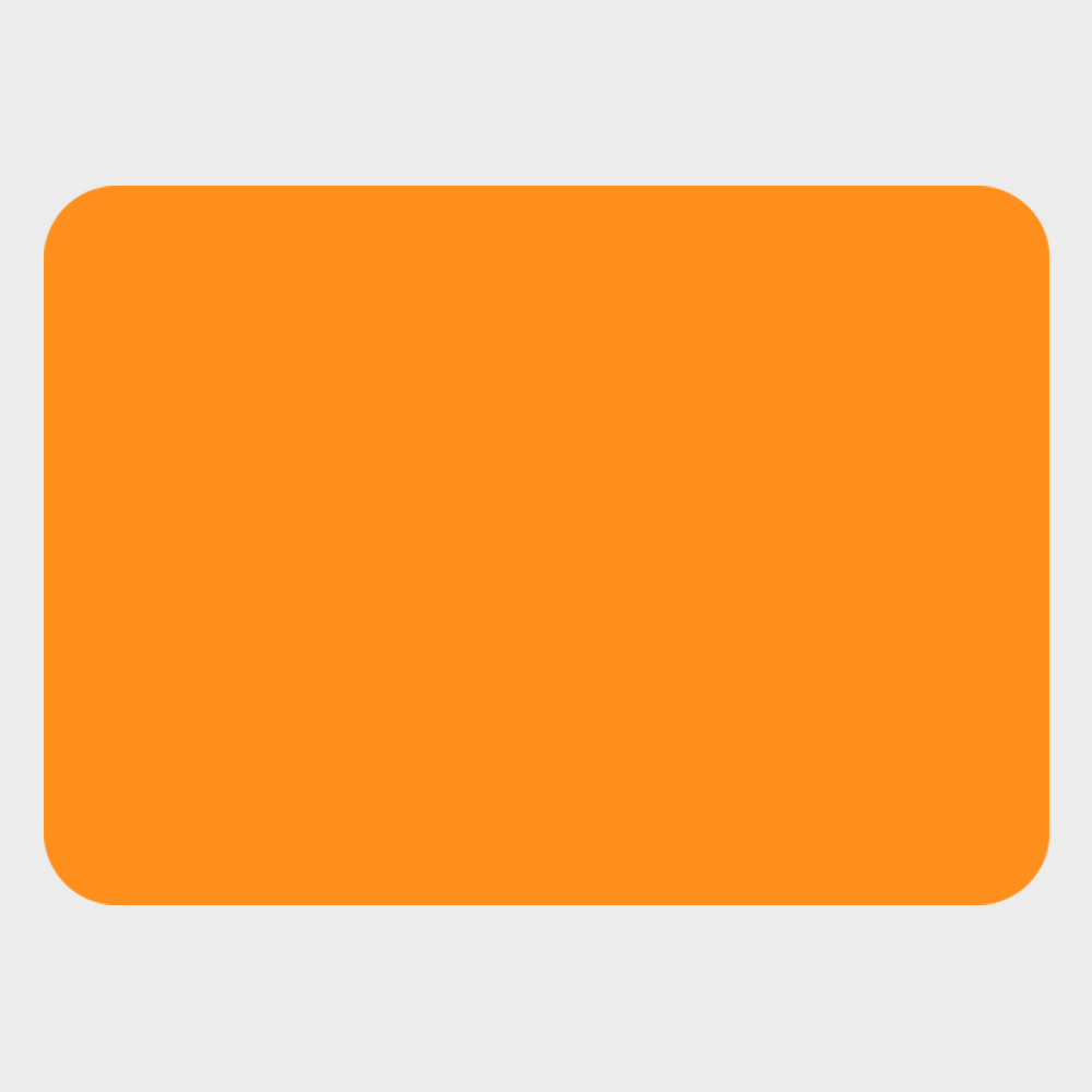 Neon Orange 1 1/4 x 1 3/4 Inch Roll of Rectangle Labels - Bright Adhesive