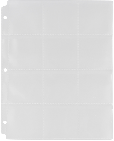 Clear Coin Collection Binder Pages - 20 Sheets