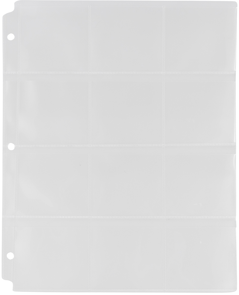 Clear Coin Collection Binder Pages - 20 Sheets