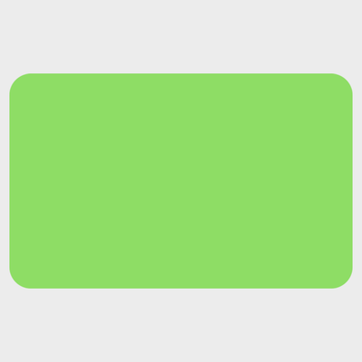 Neon Green 1 1/4 x 2 Inch Roll of Rectangle Labels - Bright Adhesive