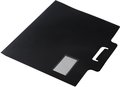 Black 14 x 16 5/8 Plastic Portfolios with Handle