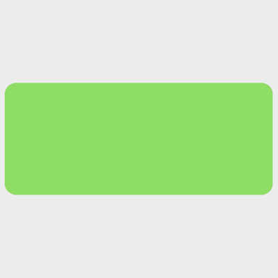 Neon Green 1 1/4 x 3 Inch Roll of Rectangle Labels - Bright Adhesive