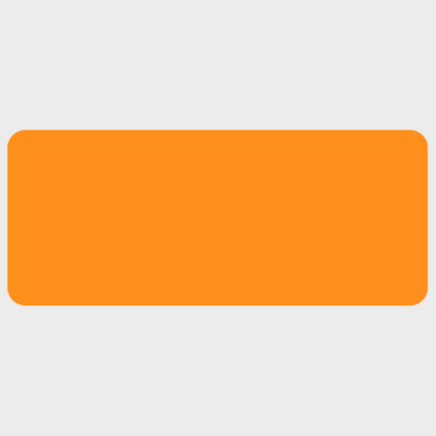 Neon Orange 1 1/4 x 3 Inch Roll of Rectangle Labels - Bright Adhesive