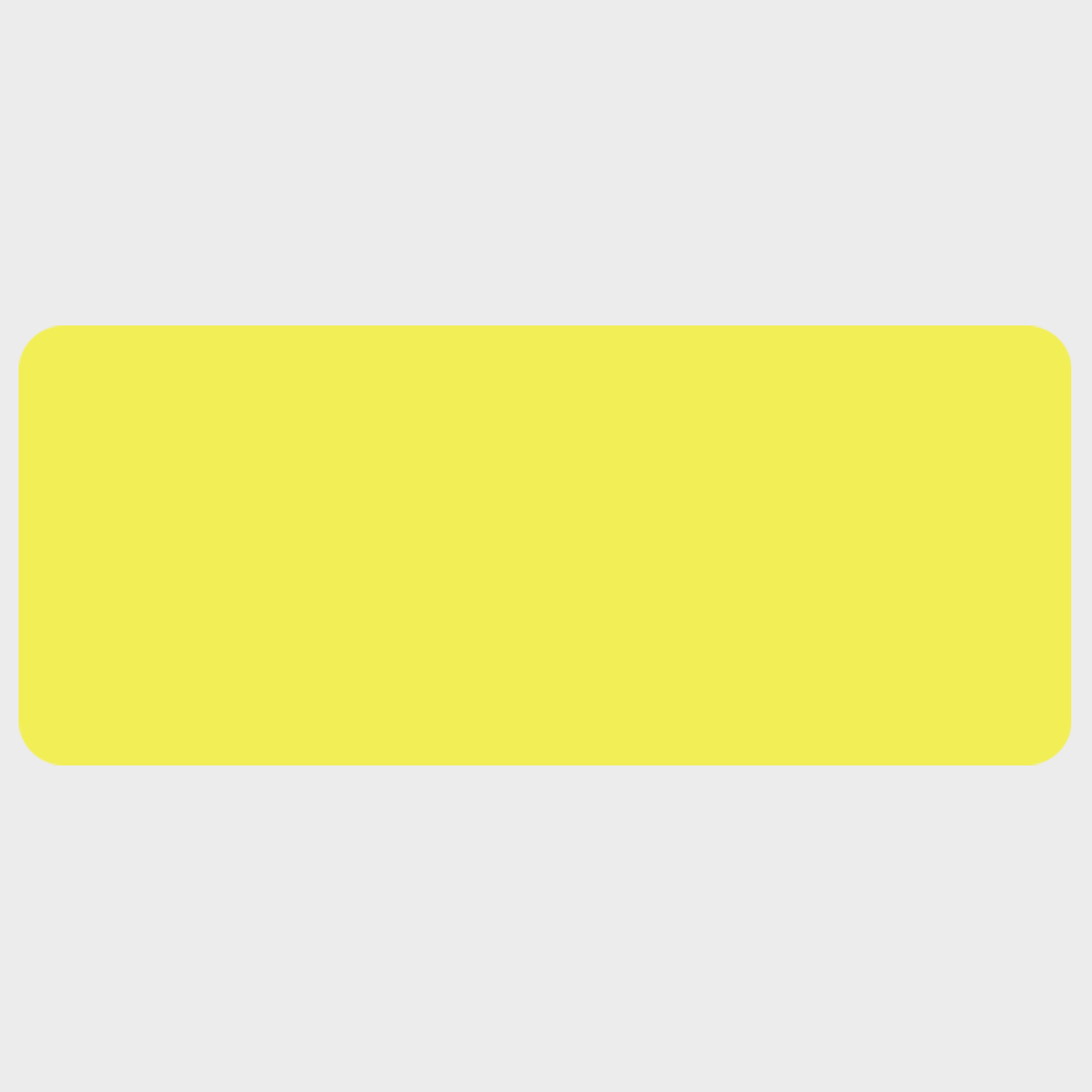Neon Yellow 1 1/4 x 3 Inch Roll of Rectangle Labels - Bright Adhesive