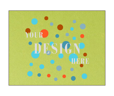 Lime Green Metallic 100lb A2 Flat Card (4 1/4 x 5 1/2)