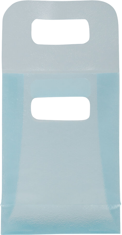 Blue Frosted Small Plastic Lunch Bags (3 x 4 x 1 1/2)