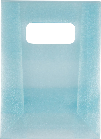 Blue Frosted Small Plastic Lunch Bags (3 x 4 x 1 1/2)