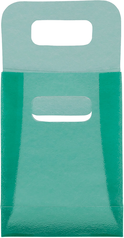 Green Frosted Small Plastic Lunch Bags (3 x 4 x 1 1/2)