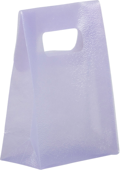 Purple Frosted Small Plastic Lunch Bags (3 x 4 x 1 1/2)