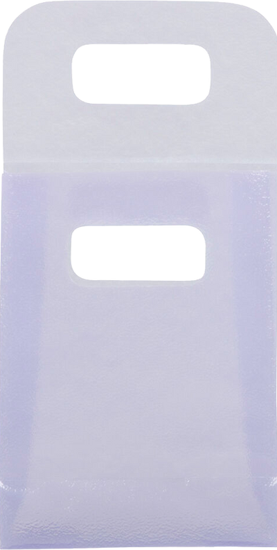 Purple Frosted Small Plastic Lunch Bags (3 x 4 x 1 1/2)
