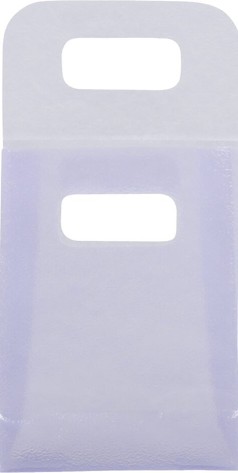 Purple Frosted Small Plastic Lunch Bags (3 x 4 x 1 1/2)