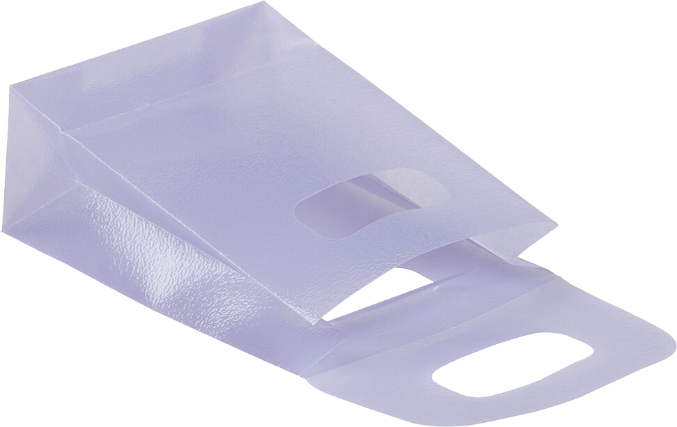 Purple Frosted Small Plastic Lunch Bags (3 x 4 x 1 1/2)