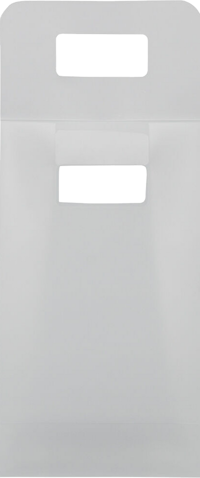 Clear Frosted Medium Plastic Lunch Bags (4 3/4 x 8 1/4 x 2 1/2)