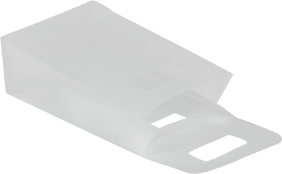 Clear Frosted Medium Plastic Lunch Bags (4 3/4 x 8 1/4 x 2 1/2)