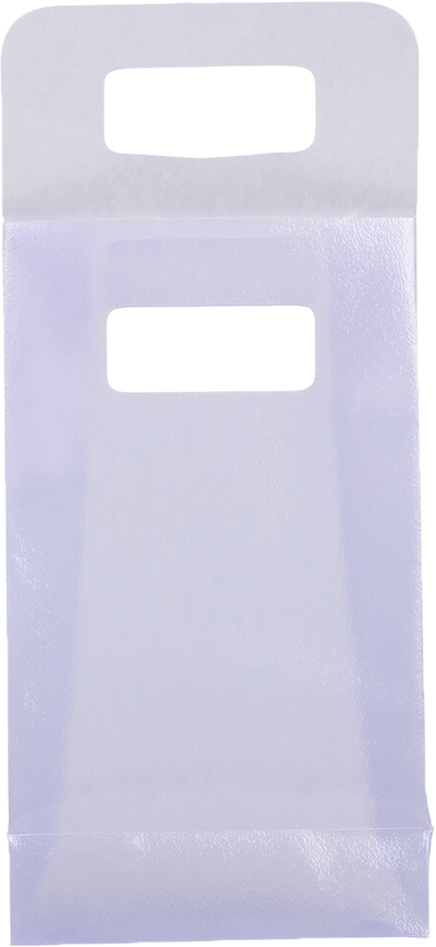 Purple Frosted Medium Plastic Lunch Bags (4 3/4 x 8 1/4 x 2 1/2)