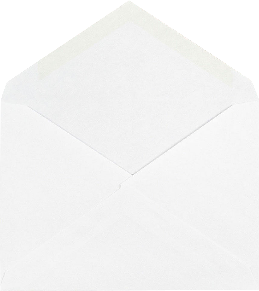 White 24lb Cougar 5 1/2 BAR V Flap Premium Envelopes (4 3/8 x 5 3/4)