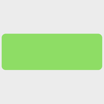 Neon Green 1 1/8 x 3 1/8 Inch Roll of Rectangle Labels - Bright Adhesive