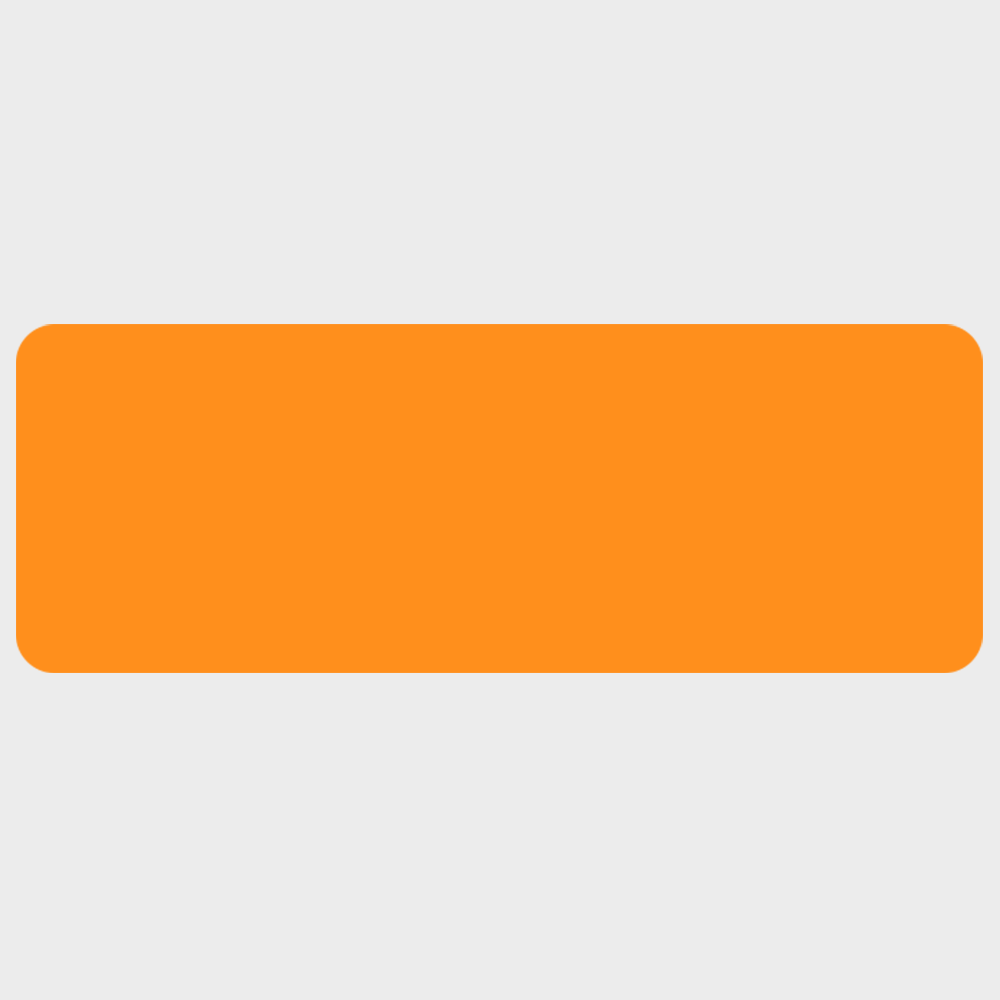 Neon Orange 1 1/8 x 3 1/8 Inch Roll of Rectangle Labels - Bright Adhesive