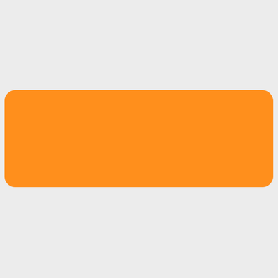 Neon Orange 1 1/8 x 3 1/8 Inch Roll of Rectangle Labels - Bright Adhesive